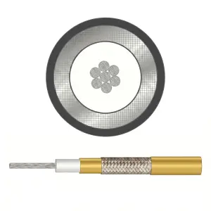 081L/50 Low Loss Silver-plated Copper 50 Ohm Coaxial Cable – BYC Cables