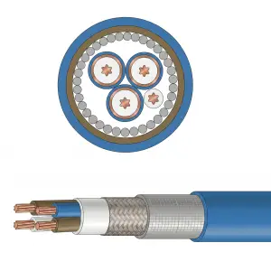 4-Core Hybrid PFA 3×50 Ohm Coaxial + 1xSignal Composite Micro-Coaxial Cable 0.68mm – BYC Cables